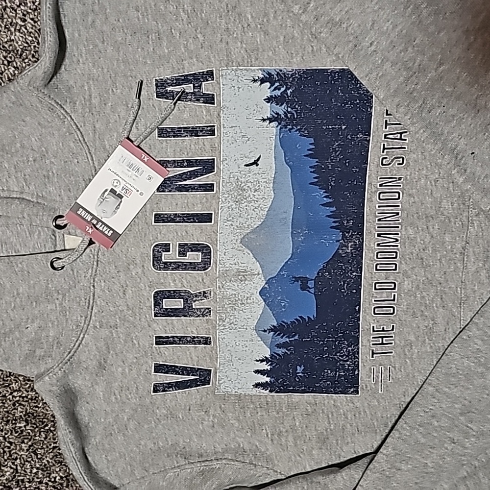 New State of Mine "Virginia"  The Old Dominion State mens size XL Thick/Hoodie - Picture 2 of 7
